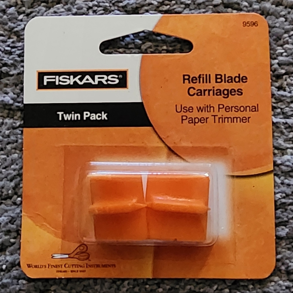 Fiskars Personal Paper Trimmer Refill Blades 2 Pack, New In Package!